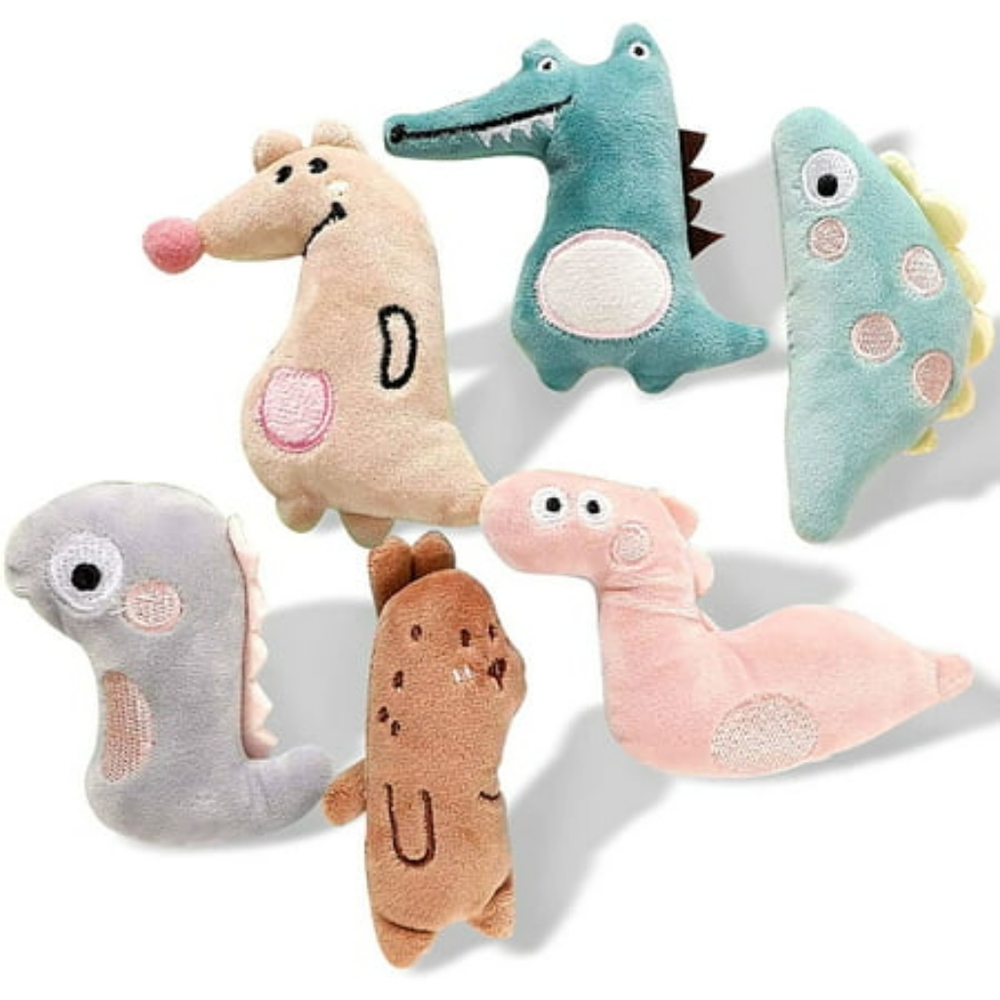 NWT Xizioo 6 Pack Catnip Plush Toy, Cat Toy Catnip, Chewing and Cleaning Teeth